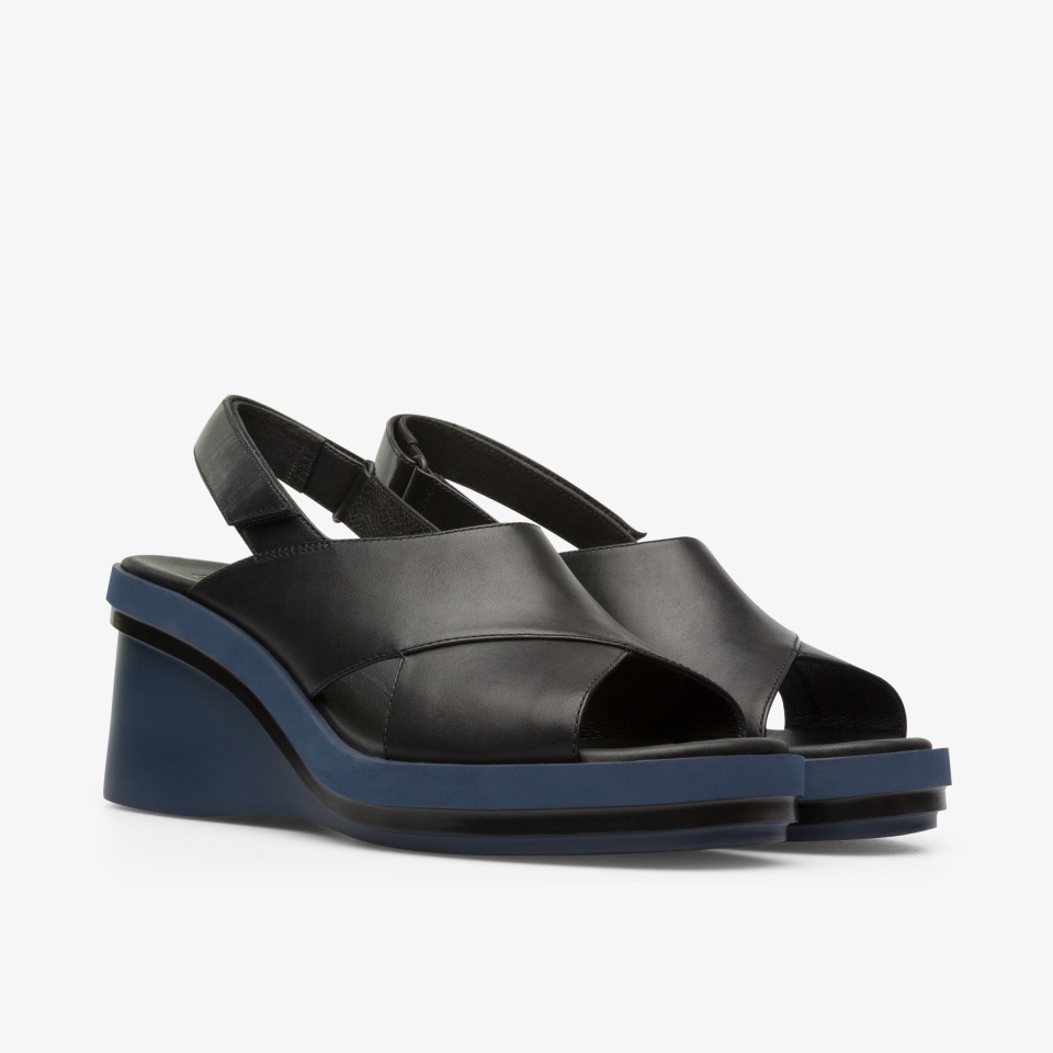 Camper Kyra Black - Camper Women's Wedges ||0198-OXTAD||